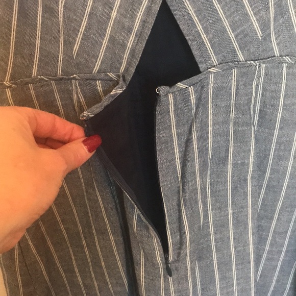 J. Crew Chambray Pin Striped Dress - Picture 7 of 11